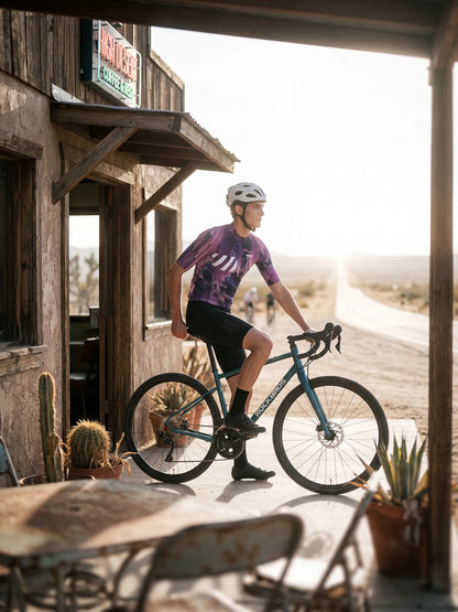 Men's Cycling Jersey-Neon Grid
