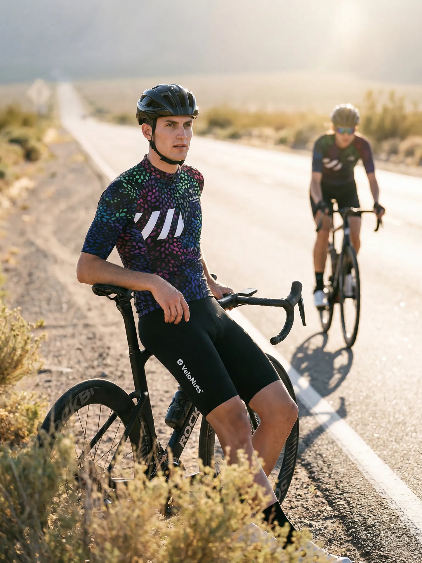 Men's Cycling Jersey-Neon Seed Burst
