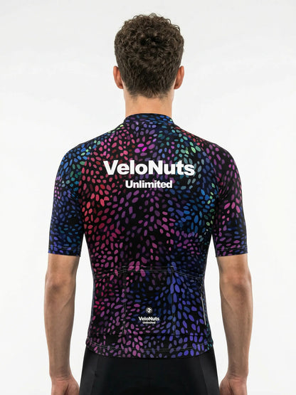 Men's Cycling Jersey-Neon Seed Burst