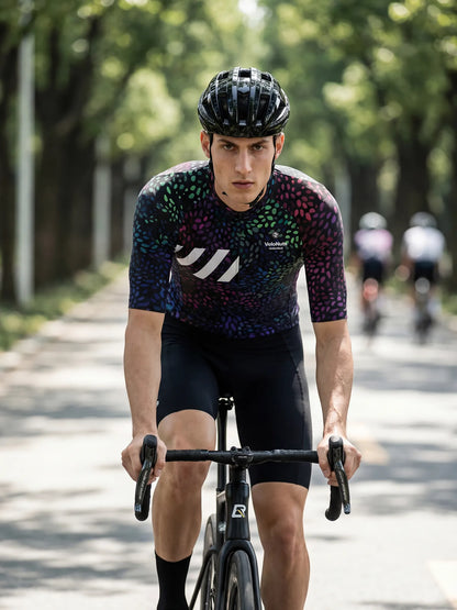 Men's Cycling Jersey-Neon Seed Burst