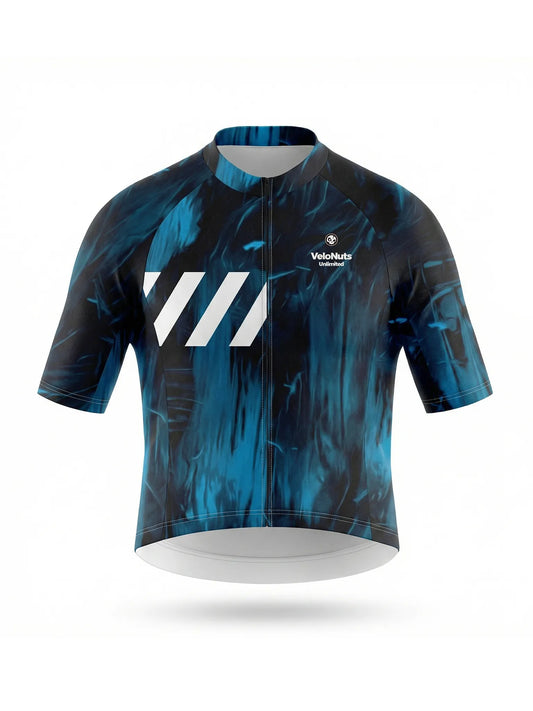 Men's Cycling Jersey-Blue Phantom