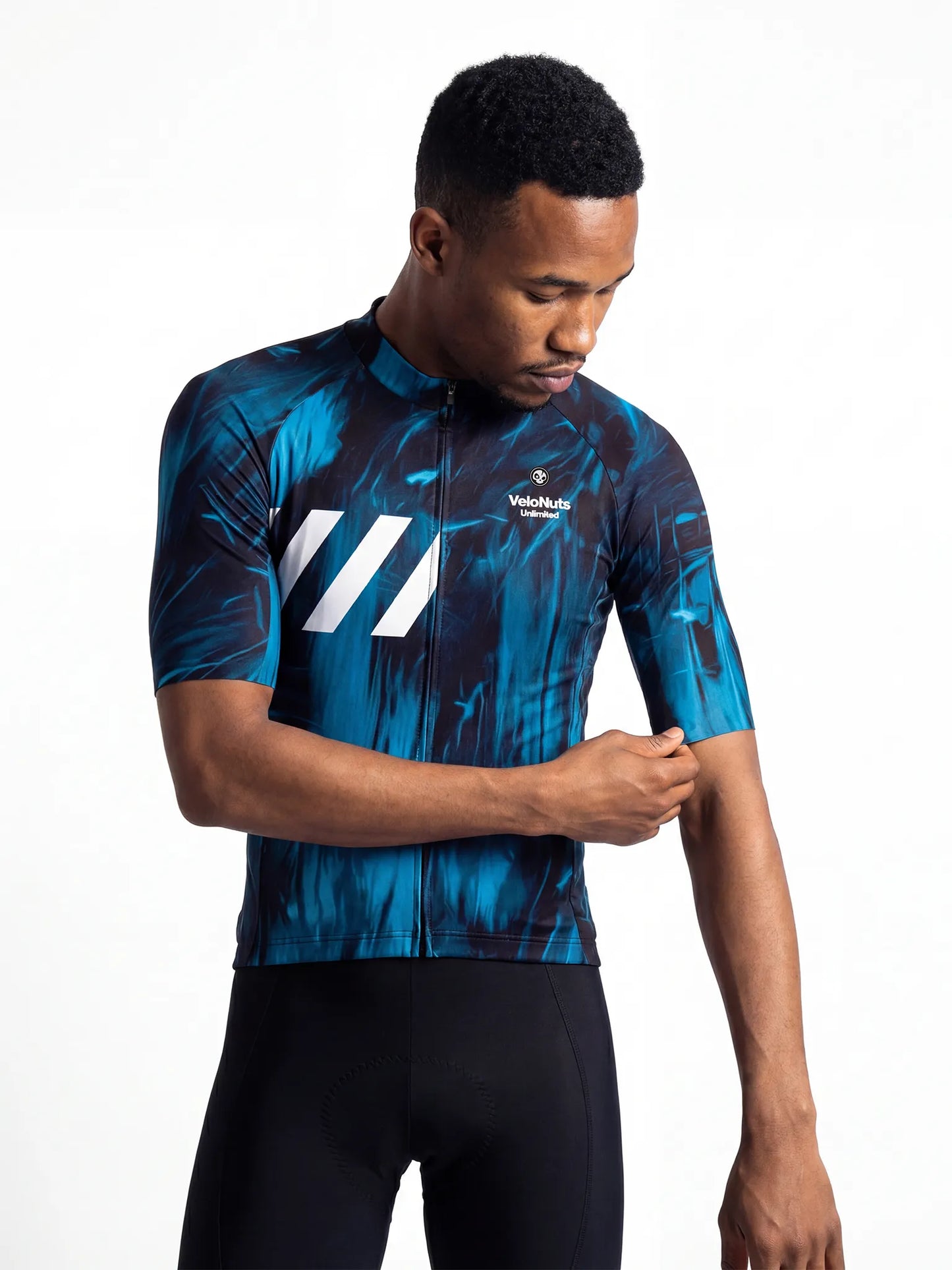 Men's Cycling Jersey-Blue Phantom