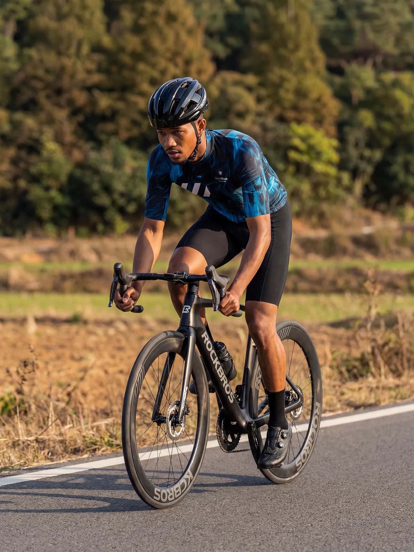 Men's Cycling Jersey-Blue Phantom