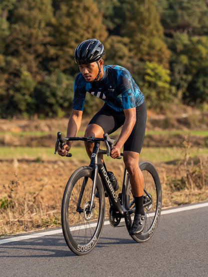 Men's Cycling Jersey-Blue Phantom