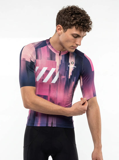 Men's Cycling Jersey-Ocean Blur