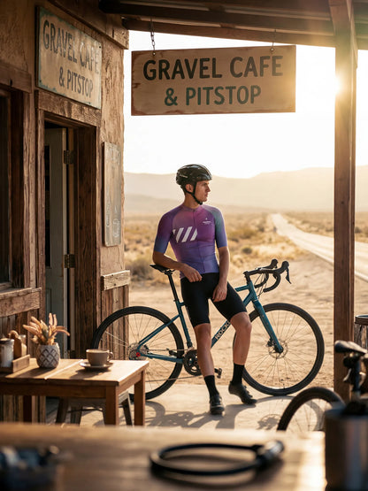 Men's Cycling Jersey-Lavender Mist
