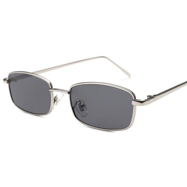Vintage Slender Square Sunglasses Classic Small Frame New Square Shape  Sunglasses For Men In High-quality Metal Frame Sunglasses For Men New Vintage Sunglasses