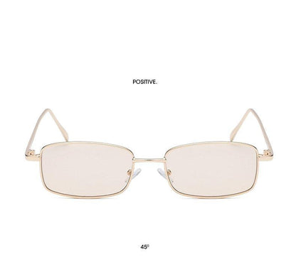 Vintage Slender Square Sunglasses Classic Small Frame New Square Shape  Sunglasses For Men In High-quality Metal Frame Sunglasses For Men New Vintage Sunglasses