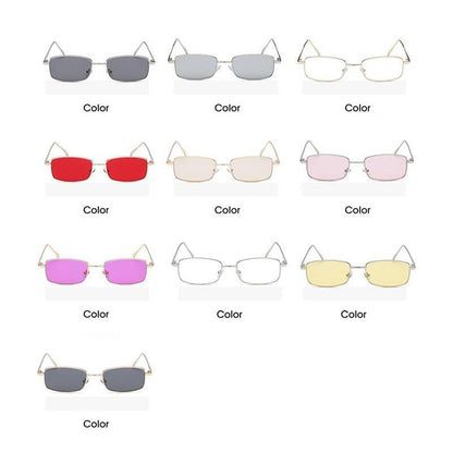 Vintage Slender Square Sunglasses Classic Small Frame New Square Shape  Sunglasses For Men In High-quality Metal Frame Sunglasses For Men New Vintage Sunglasses