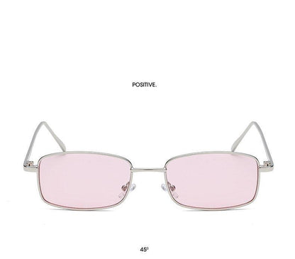 Vintage Slender Square Sunglasses Classic Small Frame New Square Shape  Sunglasses For Men In High-quality Metal Frame Sunglasses For Men New Vintage Sunglasses