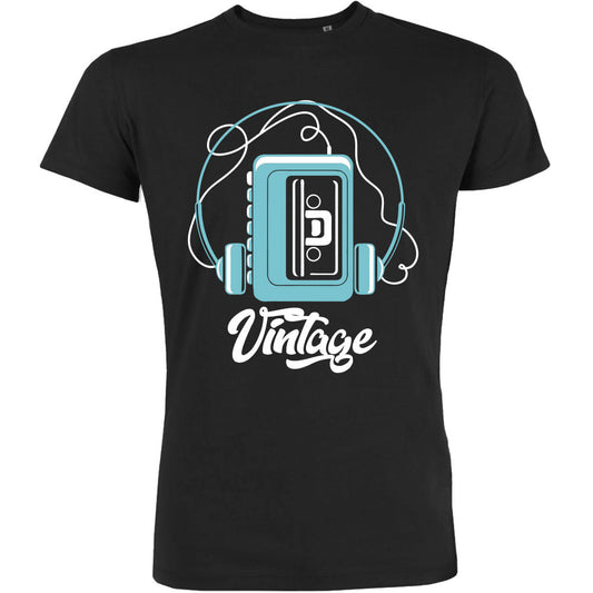 Vintage Cassette Player Men's Organic Tee