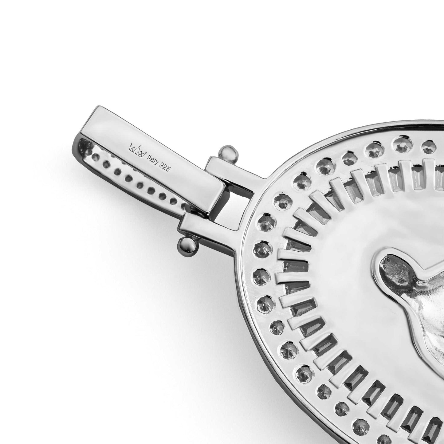 Virgin Mary Amulet Pendant 925 Sterling Silver