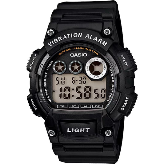 Casio Men's Shock-Resistant Digital Sport Watch with Black Dial - W-735H-1AV