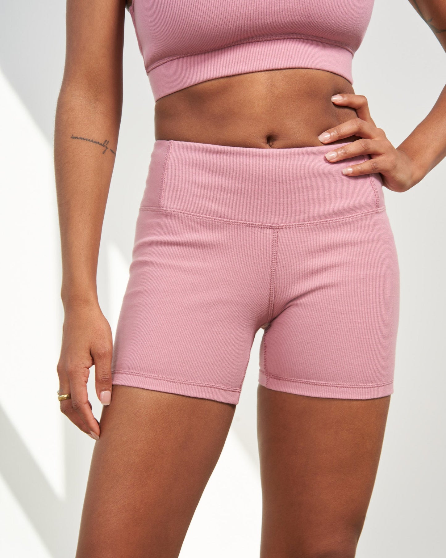 EcoKnit™ Ribbed Bike Short - 5"