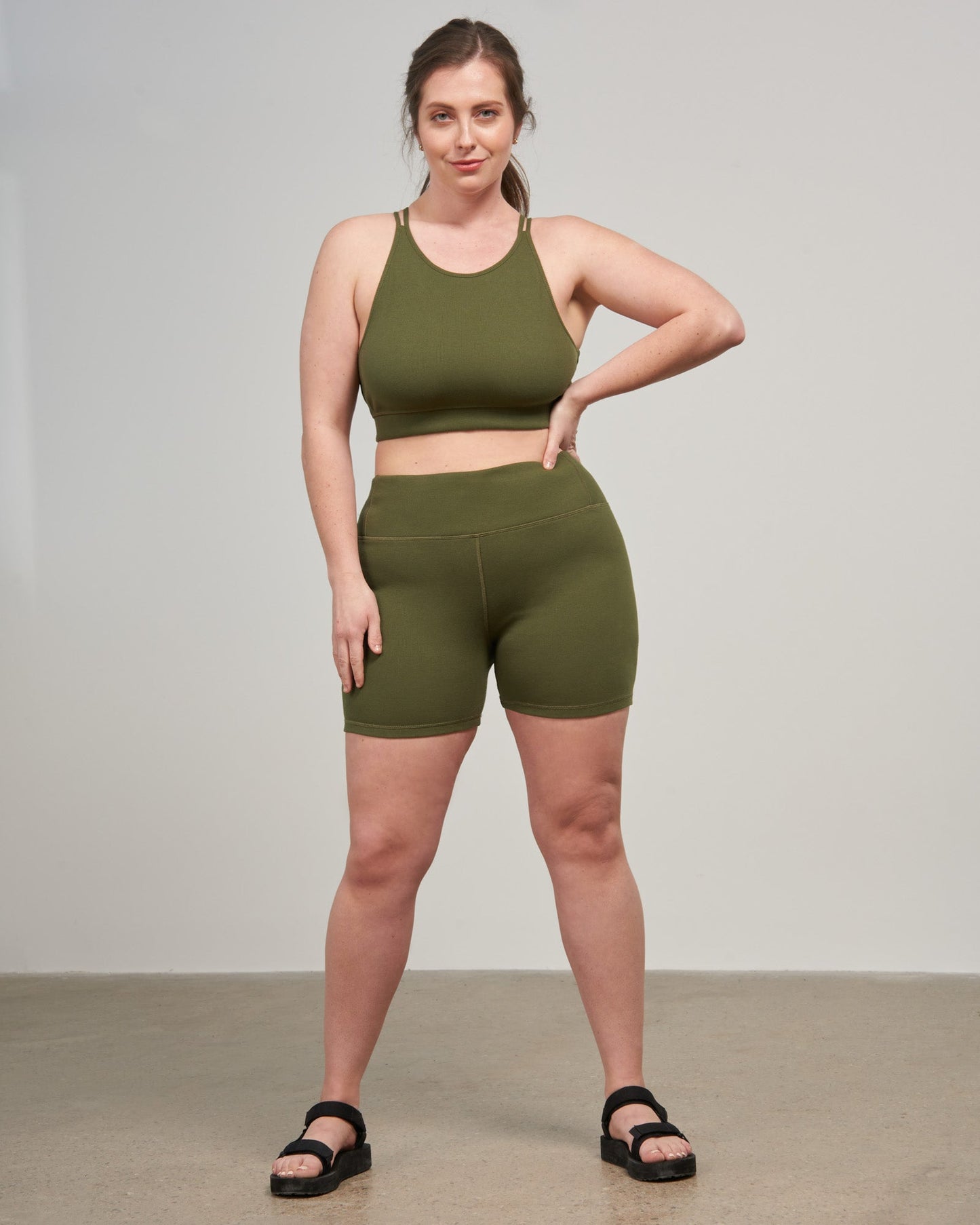 EcoKnit™ Ribbed Bike Short - 5"