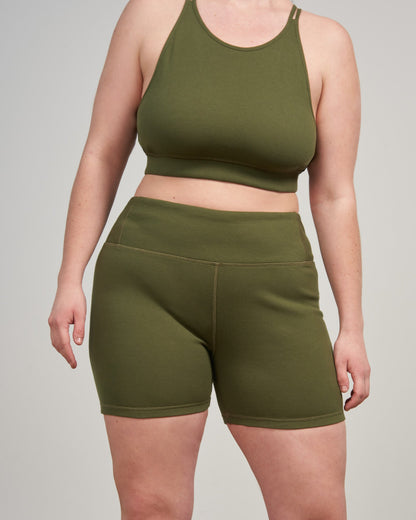 EcoKnit™ Ribbed Bike Short - 5"