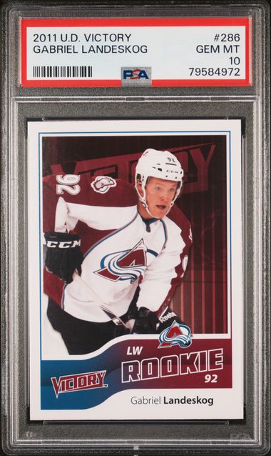 Graded 2011 Upper Deck Victory Gabriel Landeskog #286 Rookie RC Hockey Card PSA 10 Gem Mint