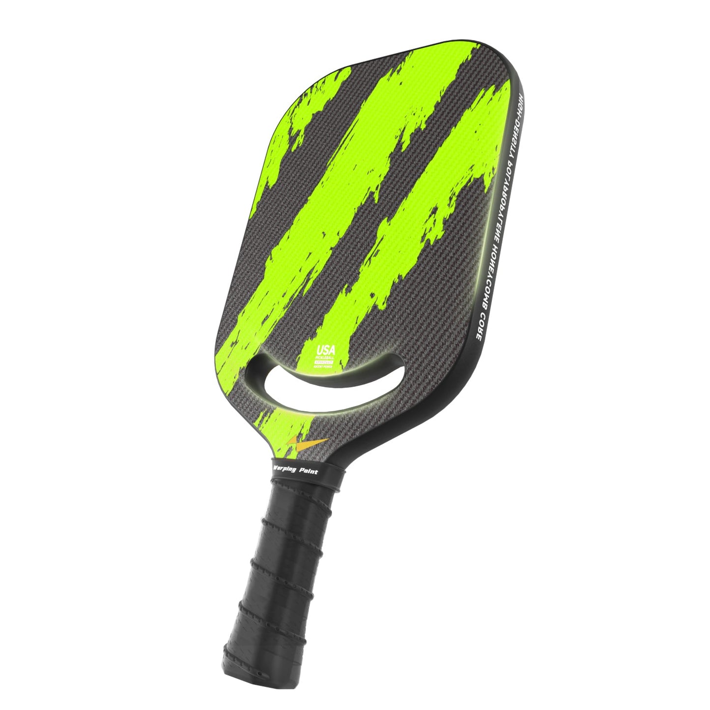 Ascent Control Green Pickleball Paddle 16mm and 20mm Carbon Fiber Build for Superior Control With Power, Precision, & Durability