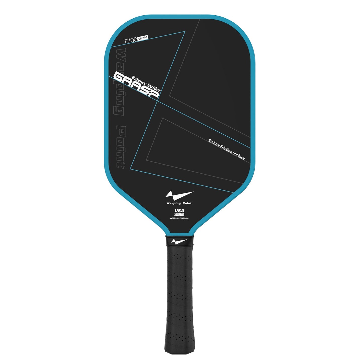 Grasp Balance Pickleball Paddle Navy 16mm T700 Carbon Fiber for Power & Control