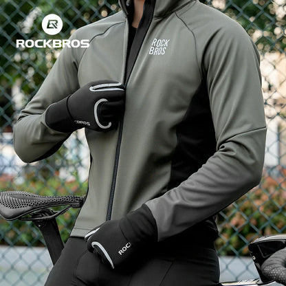 Winter Riding Gloves Water Repellent Full-Palm Silicone