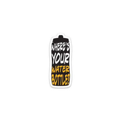 Where's Your Water Bottle Hockey Sticker