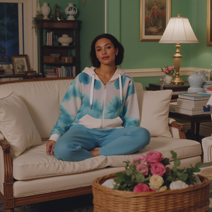 Watercolor Smudge Unisex zip hoodie