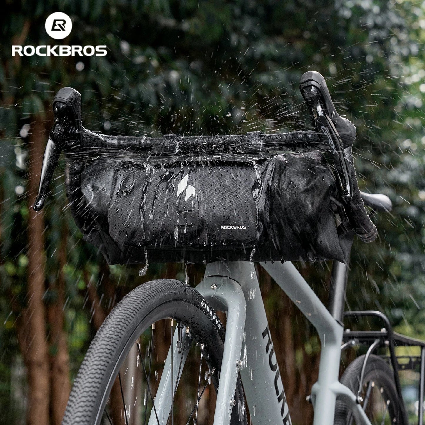 RideMate 100% Waterproof Bike Handlebar Bag 8L Double-sided Opening Expanded Capacity