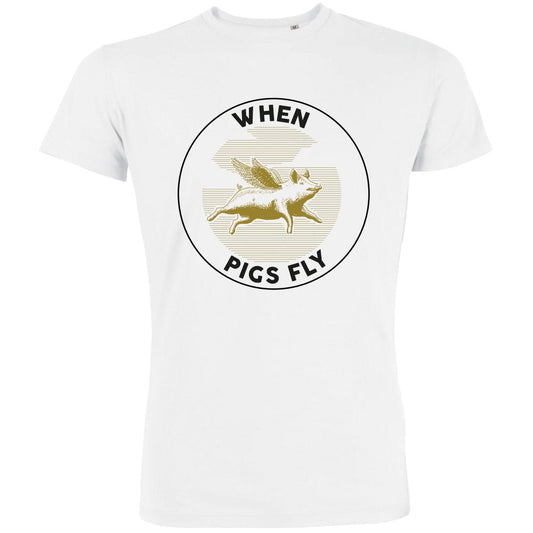 When Pigs Fly Men's Organic Tee