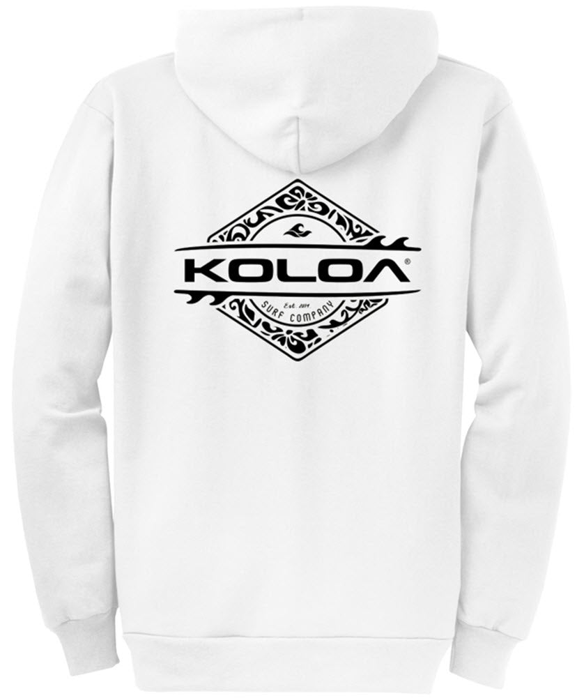 Koloa Diamond Thruster Surfboards Zip Hoodie