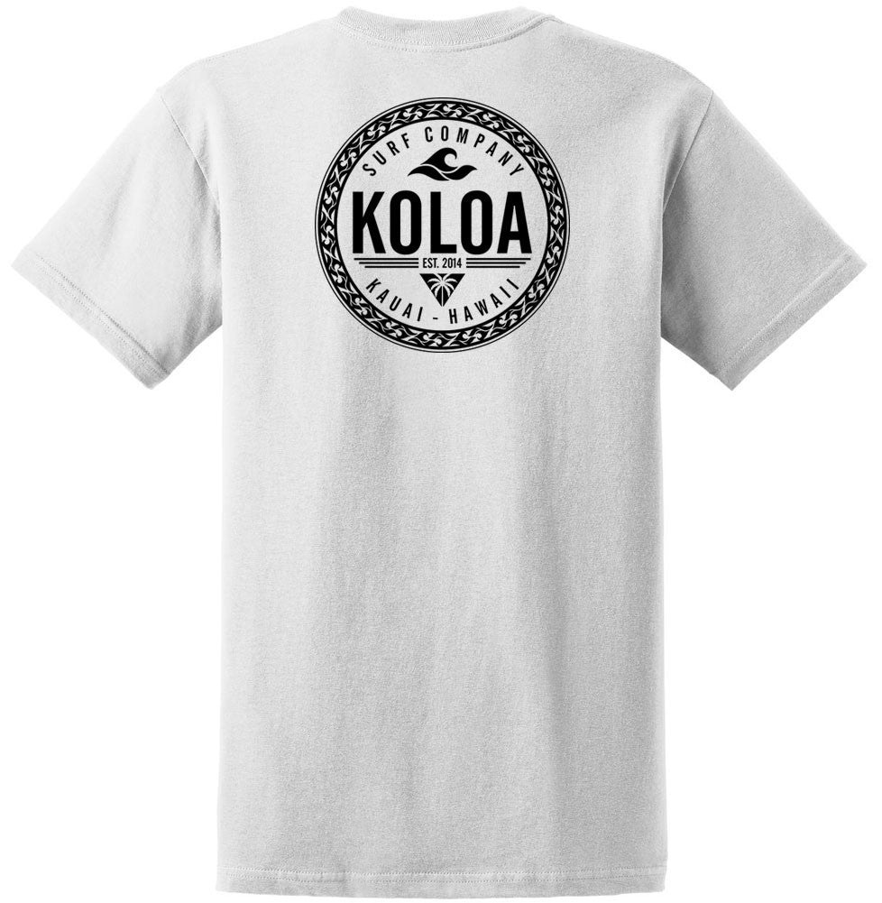 Koloa Wave and Palm Tree Heavyweight T-Shirt