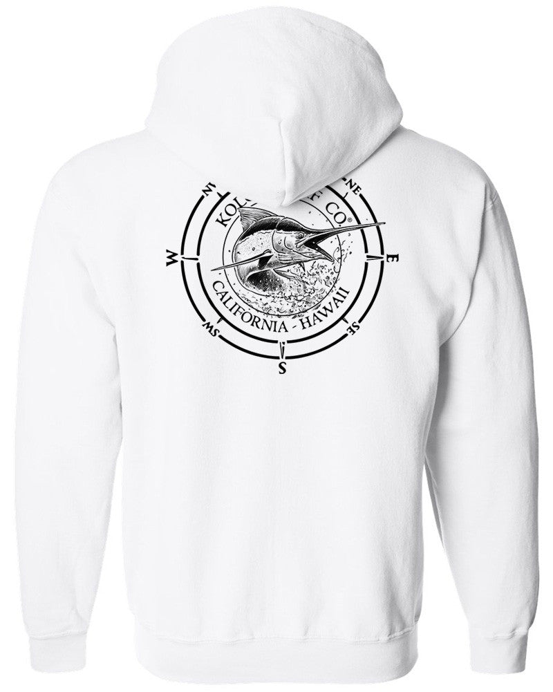 Koloa Black Marlin Full Zipper Hoodie