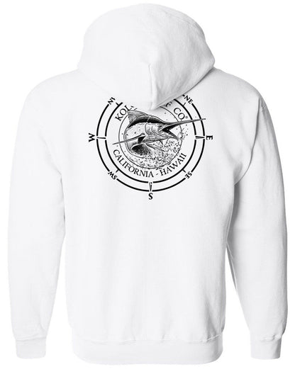 Koloa Black Marlin Full Zipper Hoodie