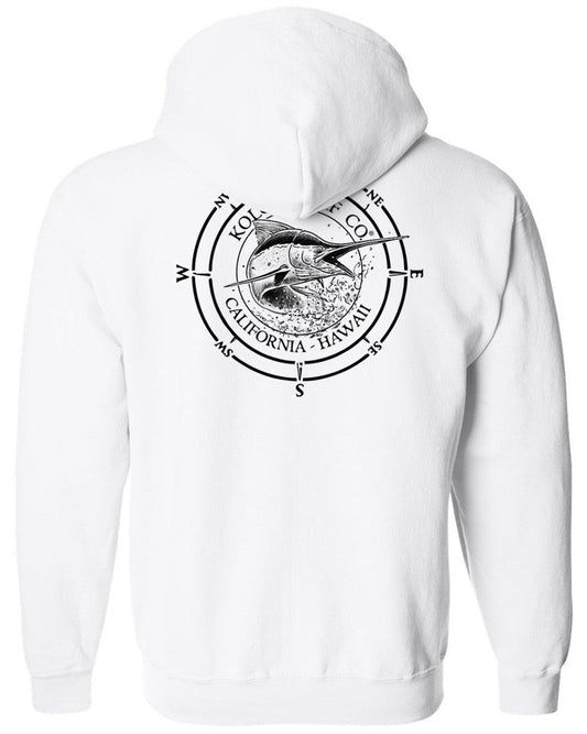 Koloa Black Marlin Full Zipper Hoodie
