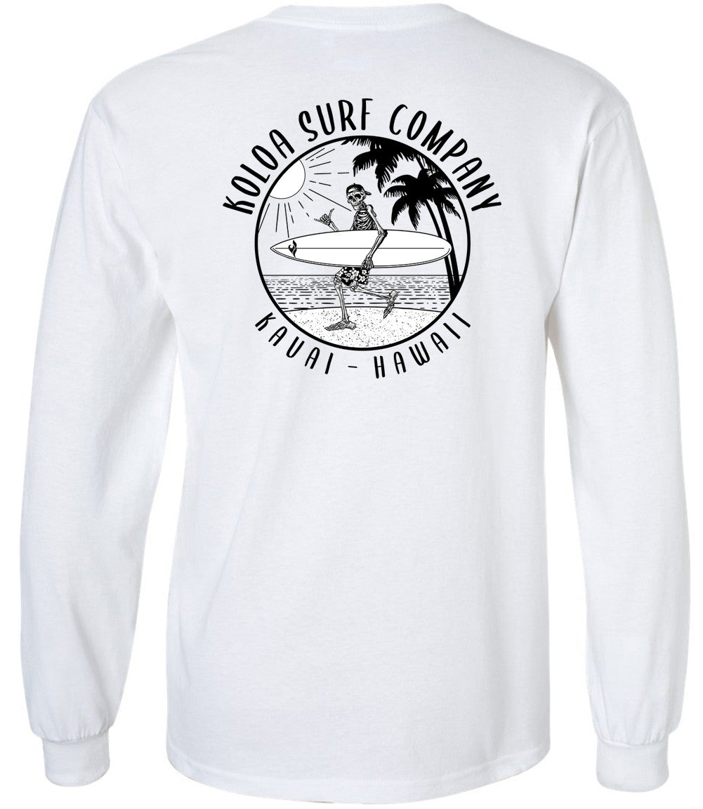 Koloa Skeleton Gone Surfin Long Sleeve T-Shirt