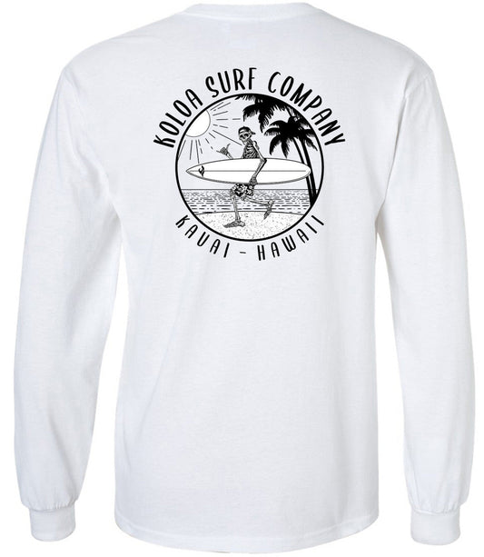 Koloa Skeleton Gone Surfin Long Sleeve T-Shirt