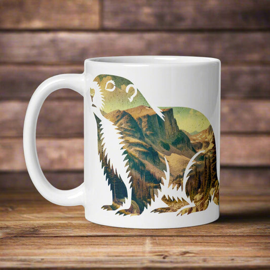 Rocky Mountain National Park Marmot Mug 11oz, 15oz, and 20oz, Mega Mug