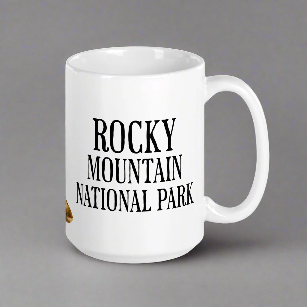 Rocky Mountain National Park Marmot Mug 11oz, 15oz, and 20oz, Mega Mug