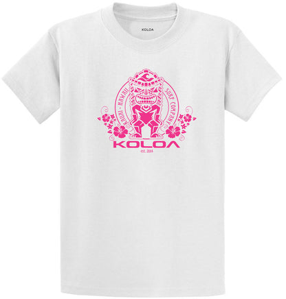 Koloa Tiki Flowers Youth T-Shirt