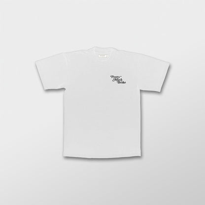 Pretty Much Broke® Puff Print Tee - White