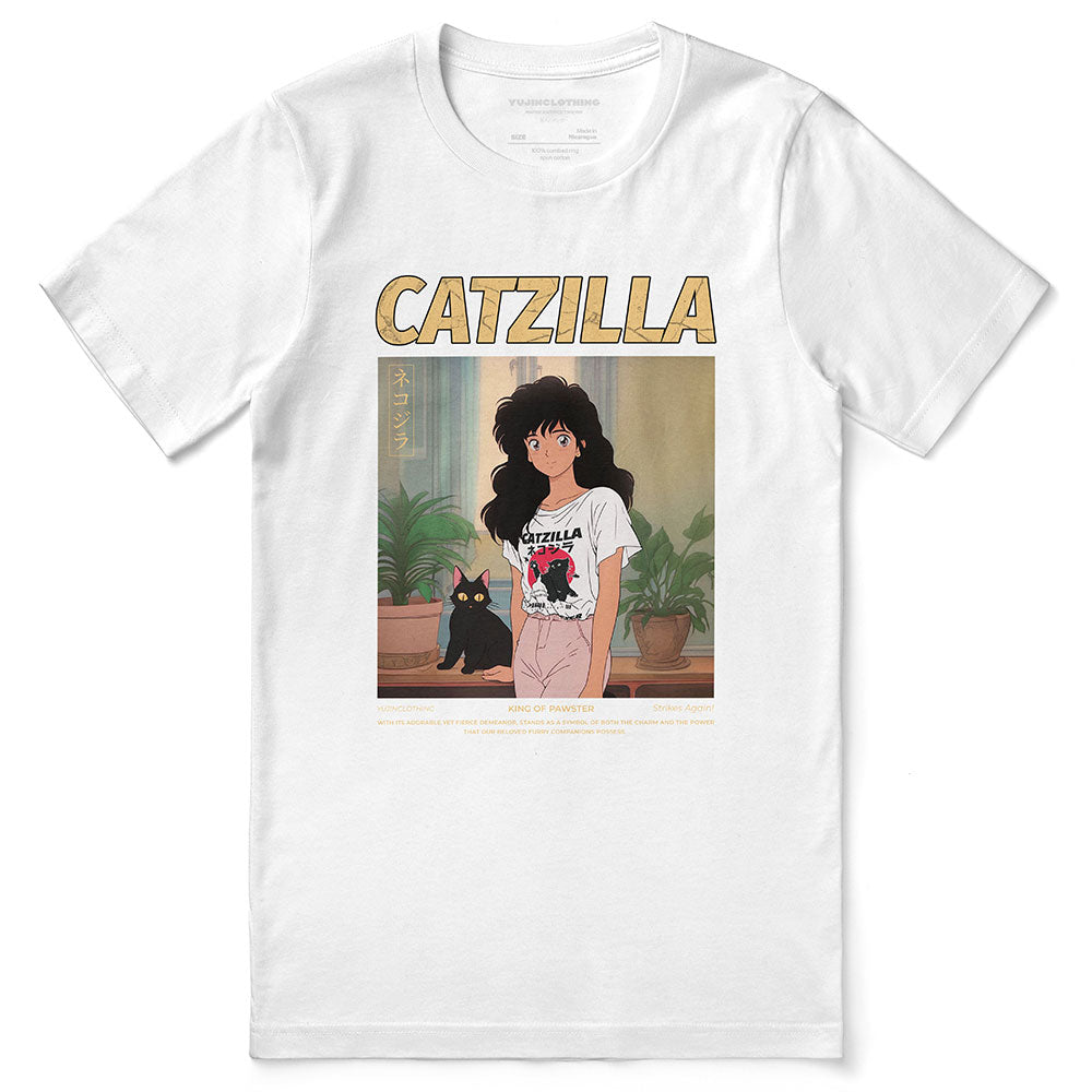 Catzilla And Girl T-Shirt