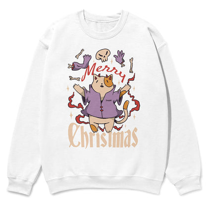 Cat Merry Christmas Sweatshirt