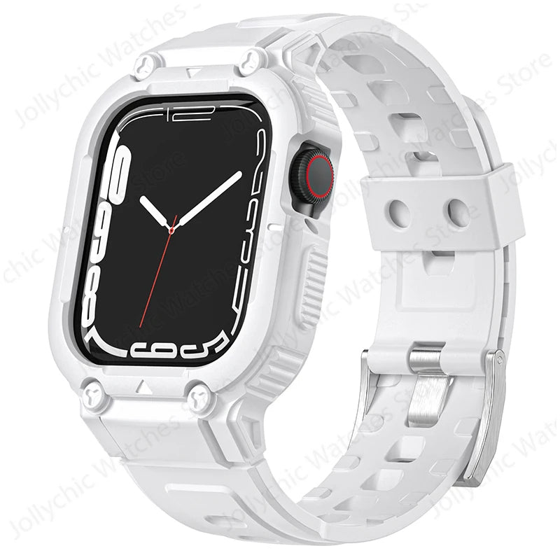 Sport Clear Apple Watch Band+Case