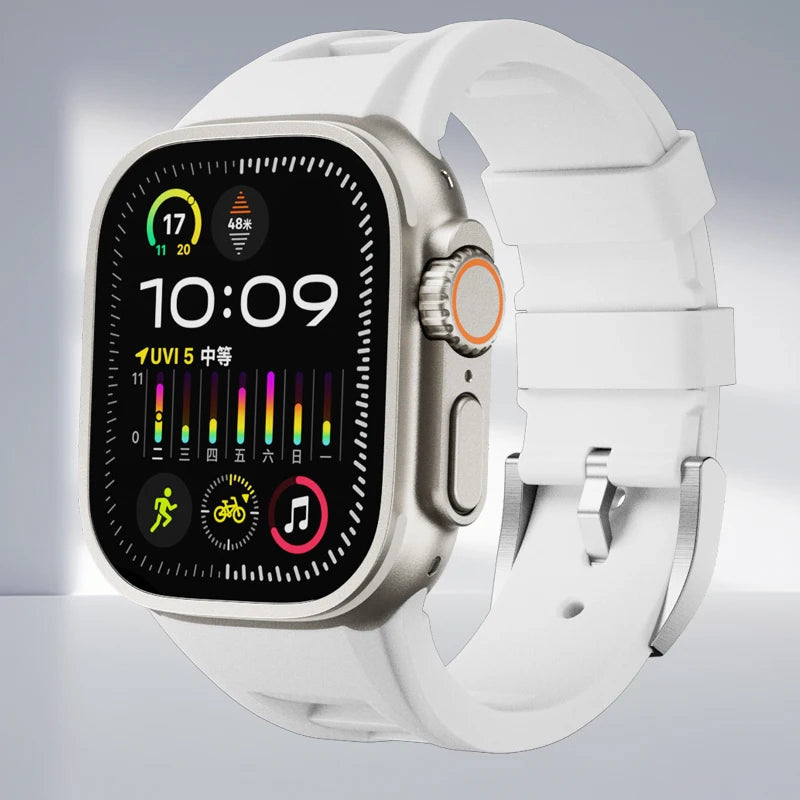 Silicone Apple Watch Band Series 11/10/9/8/7/6/5/4/ SE / Ultra 1/2/3