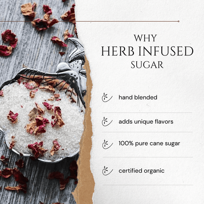Pacific Northwest Mint infused artisan culinary sugar