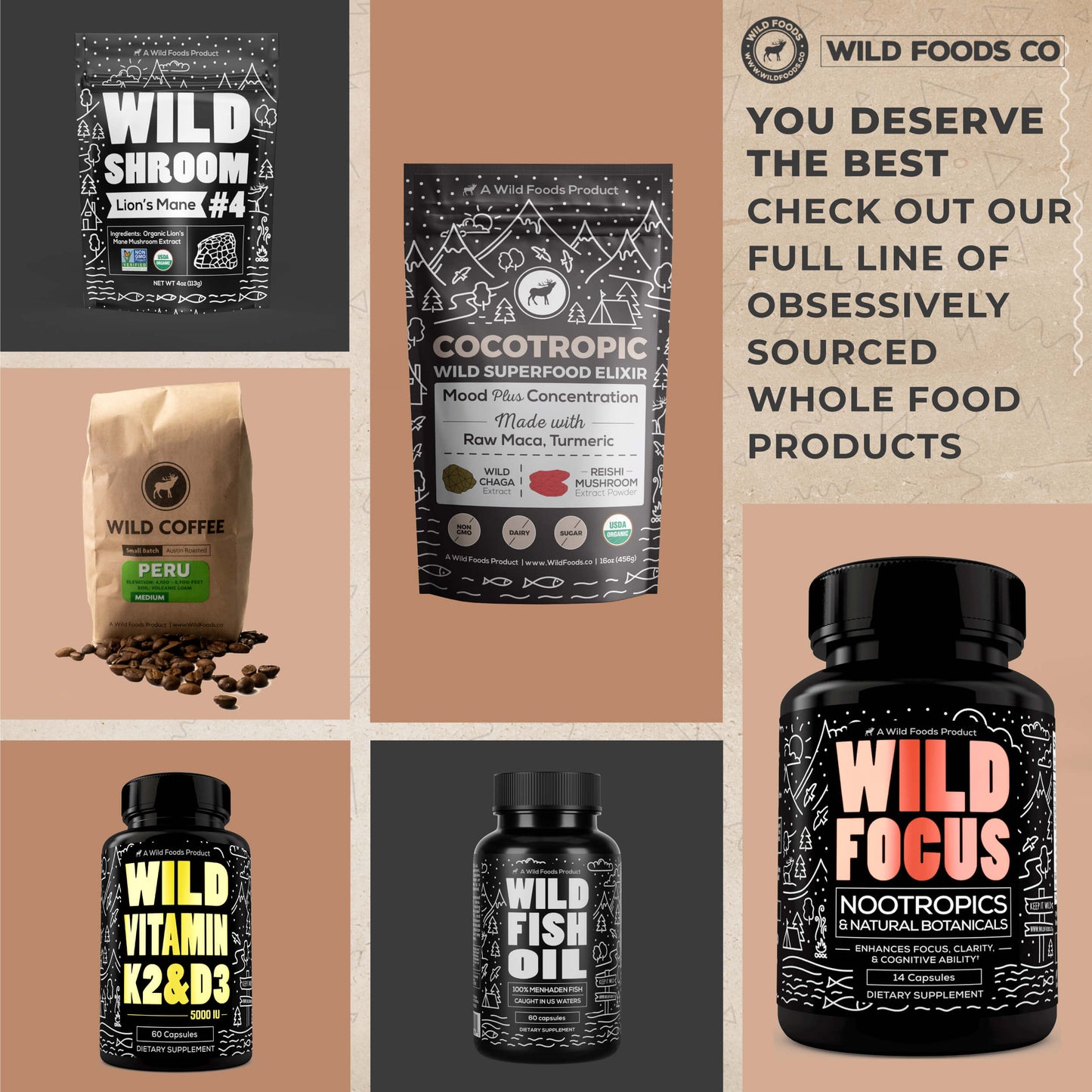 Wholesale case of 6 - Wild Grass-Fed Whey Protein