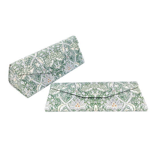 Windrush by William Morris Glasses Case - Vegan Leather Folding Hard Shell Case