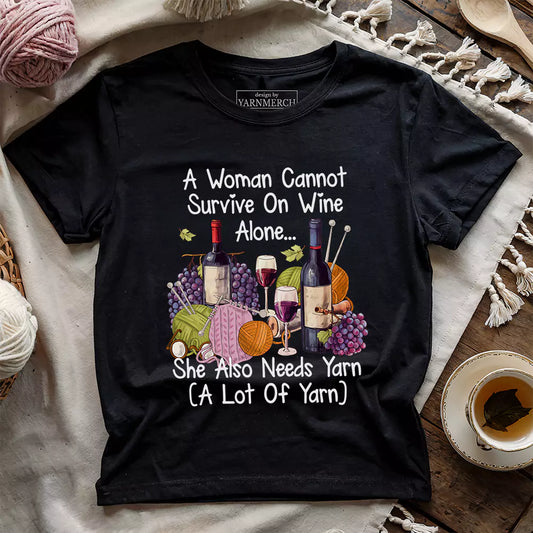 Wine & Yarn Lover T-shirt