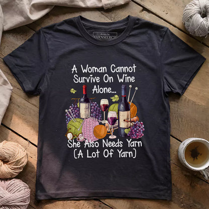 Wine & Yarn Lover T-shirt