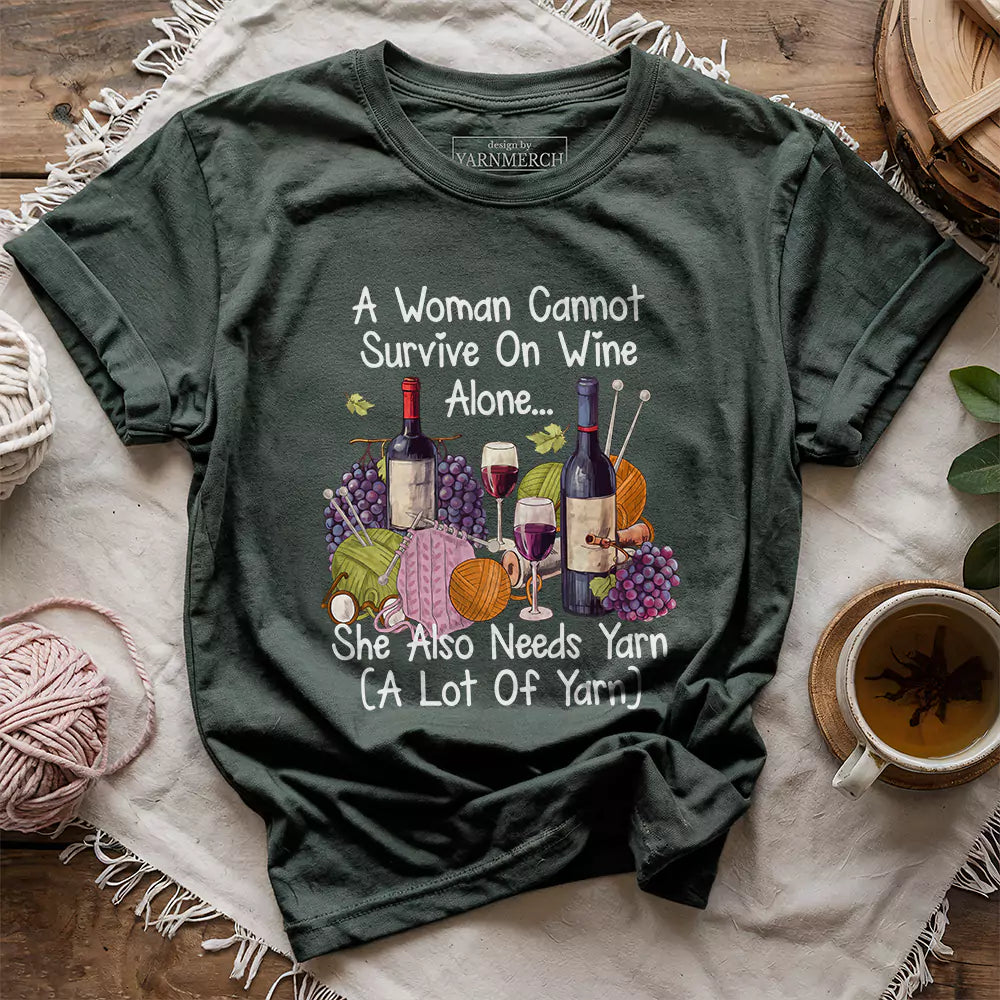 Wine & Yarn Lover T-shirt