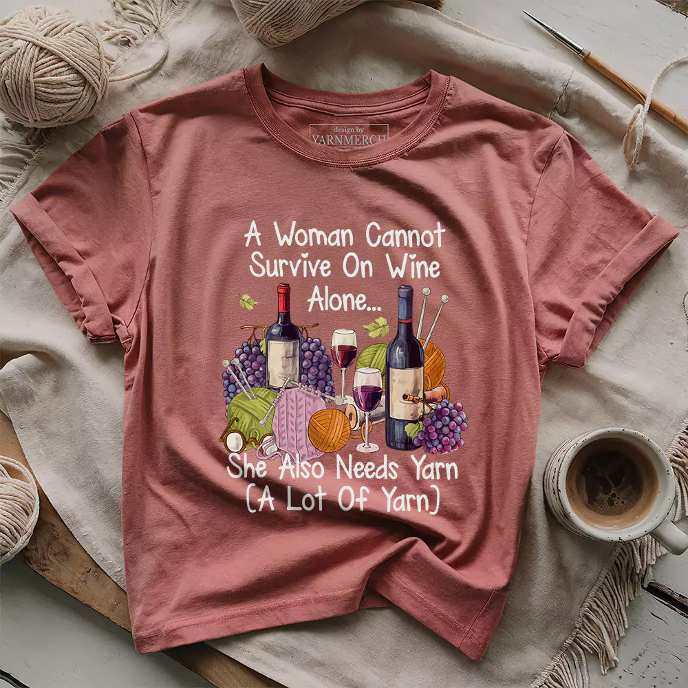 Wine & Yarn Lover T-shirt